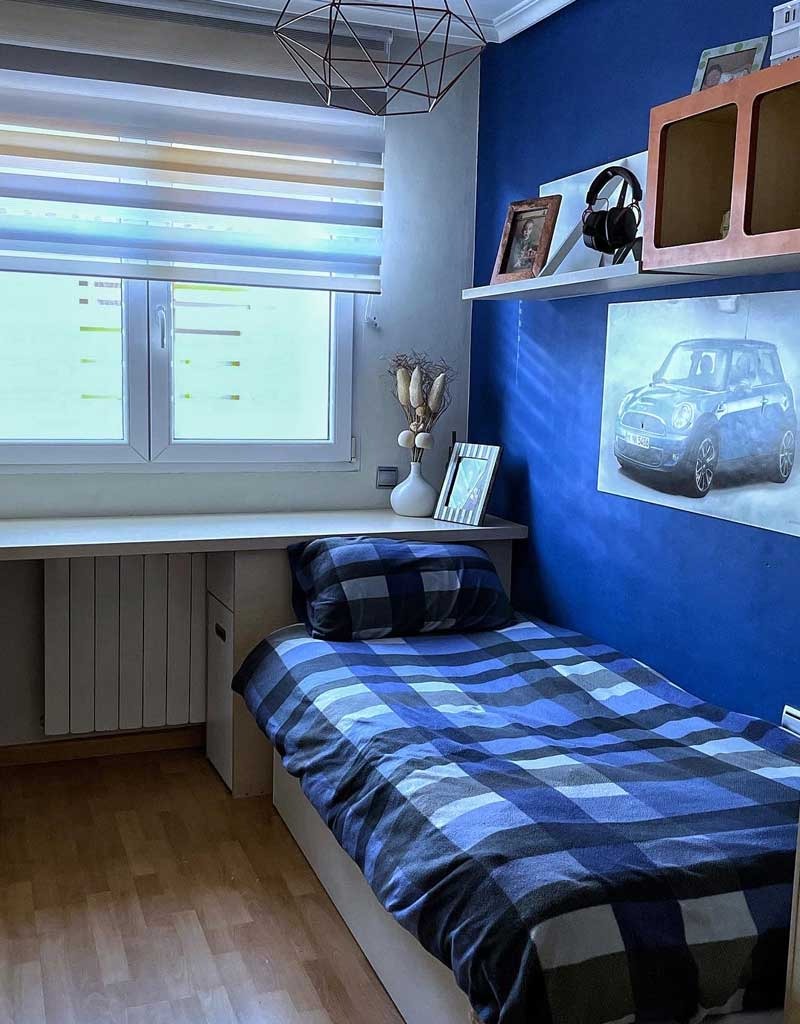 antes home staging dormitorio