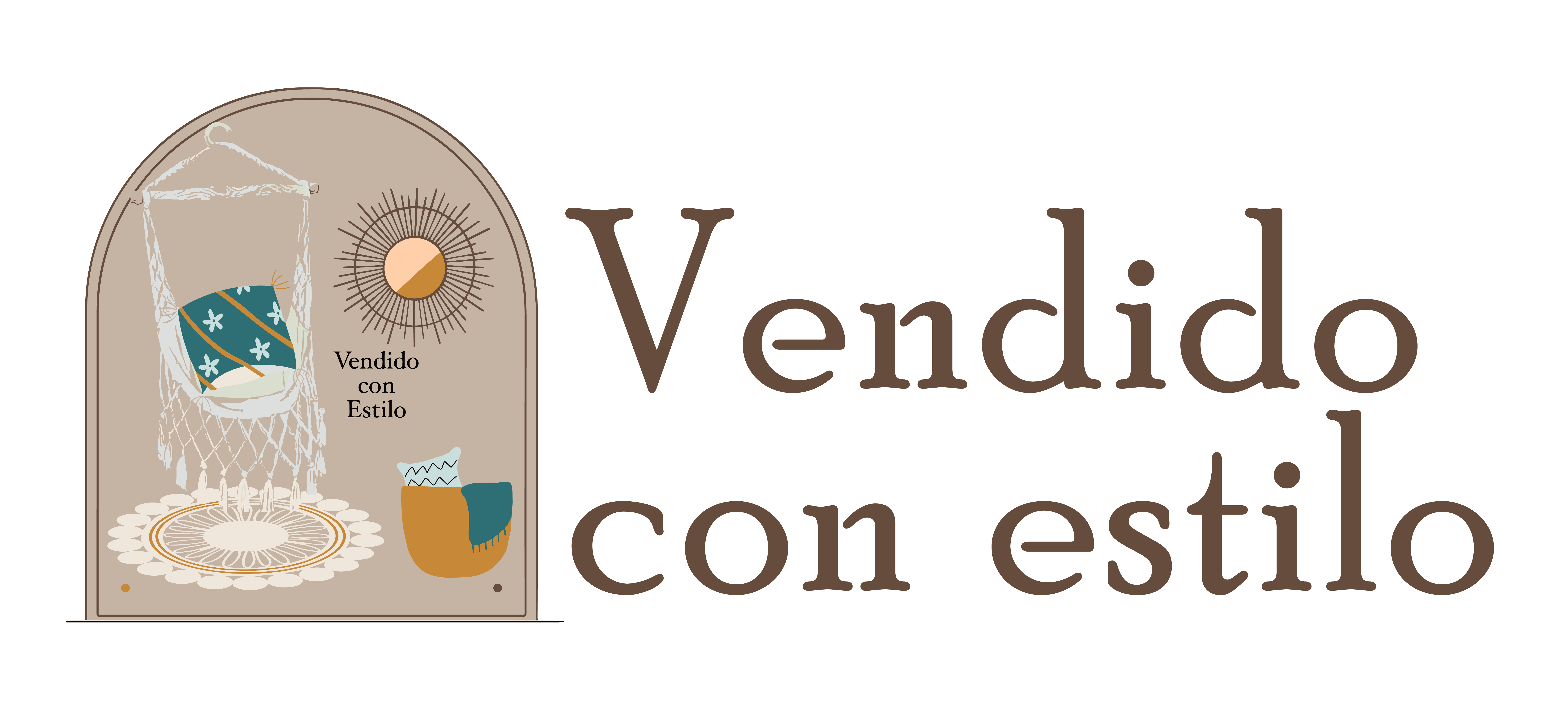 vendido con estilo logo principal
